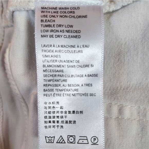 Anthropologie Pilcro and the Letterpress White Distressed Overalls US 25 - Picture 8 of 9